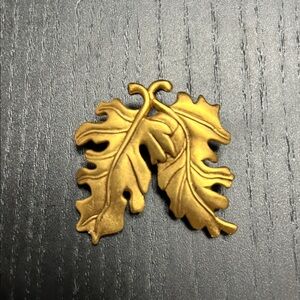 Danecraft Double Oak Leaf Brooch